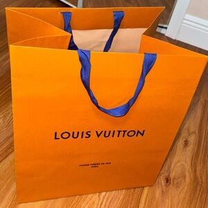 AUTHENTIC Louis Vuitton Bold Orange Gift Bag